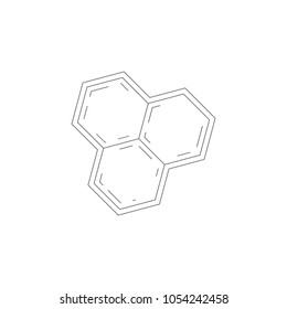 Molecule icon. Simple element illustration. Molecule symbol design template. Can be used for web and mobile on white background
