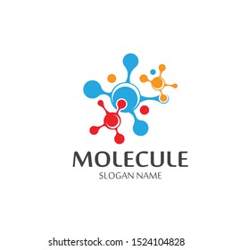 Molecule Icon symbol Logo Template vector