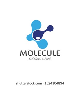 Molecule Icon symbol Logo Template vector