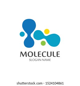 Molecule Icon symbol Logo Template vector