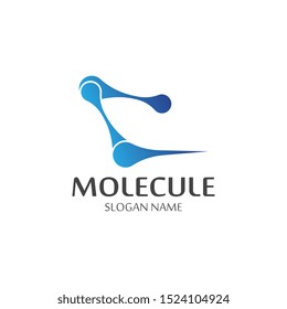 Molecule Icon symbol Logo Template vector