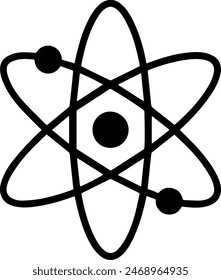 Vektorgrafik des Symbolzeichens des Moleküls
