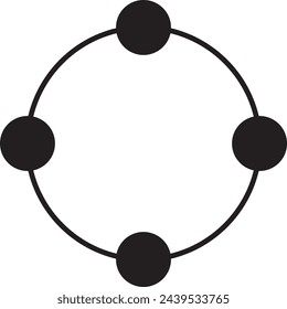 Molecule Icon  Symbol Vector asset Illustration