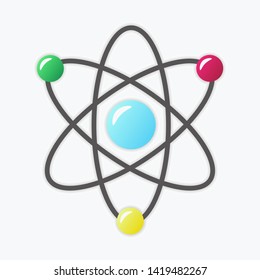 molecule icon, molecule symbol, vector molecule image, science, chemistry.
