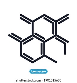 Molecule icon template color editable. Molecule symbol vector illustration for graphic and web design.