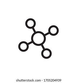 Icono De Molécula En Vector De Diseño A La Vez Eps 10