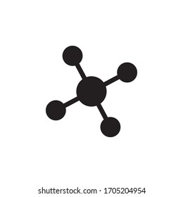 Icono De Molécula En Vector De Diseño A La Vez Eps 10