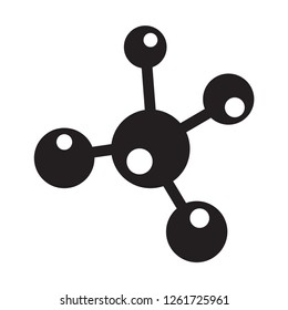 molecule icon in trendy flat style 