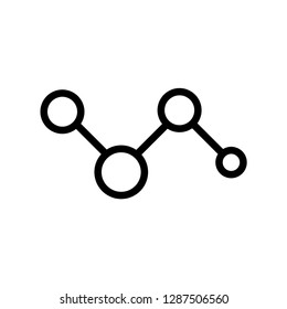 molecule icon vector