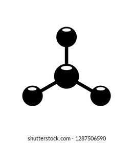 molecule icon vector