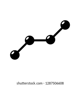 molecule icon vector