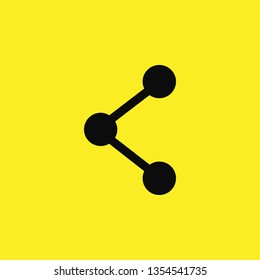 molecule icon vector