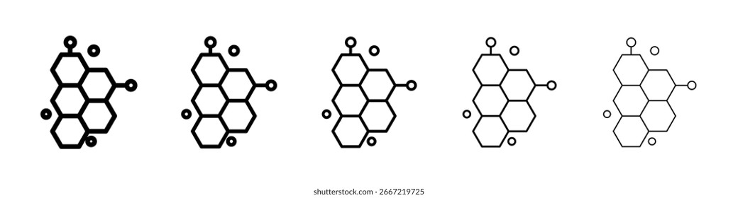 Molecule icon vector collection. EPS 10