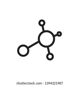 Molecule icon vector design template