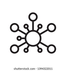 Molecule icon vector design template