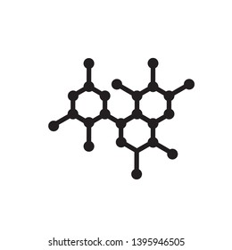Molecule icon vector design template