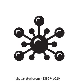 Molecule icon vector design template