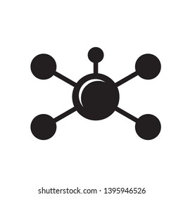 Molecule icon vector design template