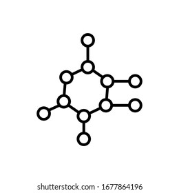 Molecule icon vector design template