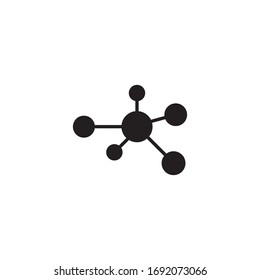 Molecule Icon Vector Design Template