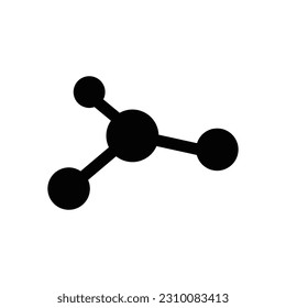 Molecule icon vector design trendy
