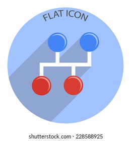 Molecule icon. Vector illustration