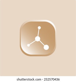 Molecule icon. Vector illustration