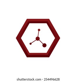 Molecule icon. Vector illustration
