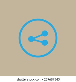 Molecule icon. Vector illustration