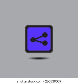 Molecule icon. Vector illustration