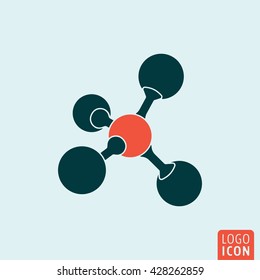 Molecule Icon. Vector Illustration