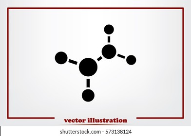 molecule icon vector illustration.