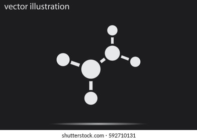 molecule icon vector illustration.