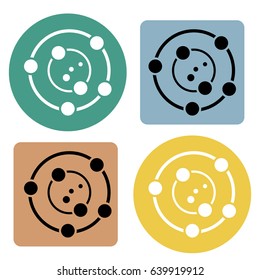 Molecule icon. Vector illustration.
