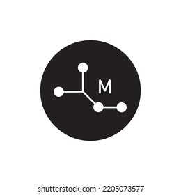 molecule icon vector illustration design template