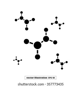 molecule icon vector illustration eps10.