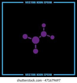 molecule icon vector illustration eps10.