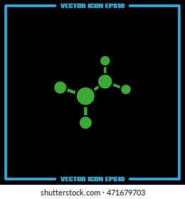 molecule icon vector illustration eps10.