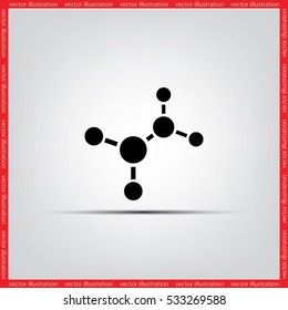 molecule icon vector illustration eps10.