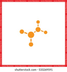 molecule icon vector illustration eps10.