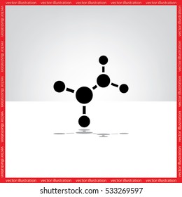 molecule icon vector illustration eps10.