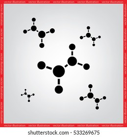 molecule icon vector illustration eps10.