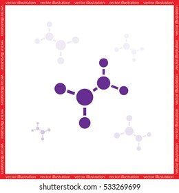 molecule icon vector illustration eps10.