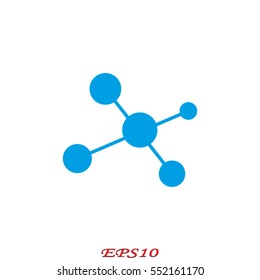 molecule, icon, vector illustration eps10