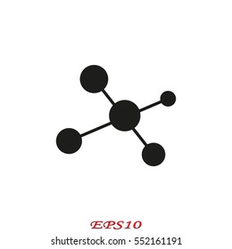 molecule, icon, vector illustration eps10