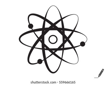 molecule, icon, vector illustration eps10