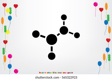 molecule icon vector illustration eps10.