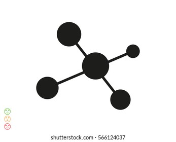 molecule, icon, vector illustration eps10