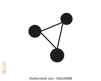 molecule, icon, vector illustration eps10