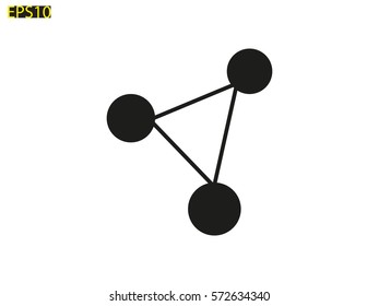 molecule, icon, vector illustration eps10